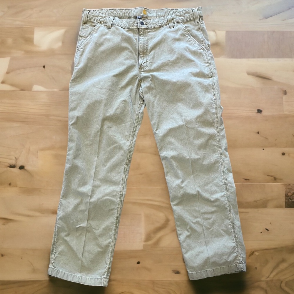 Carhartt Carpenter Tan Original Dugaree Fit Jeans 40 x 32
